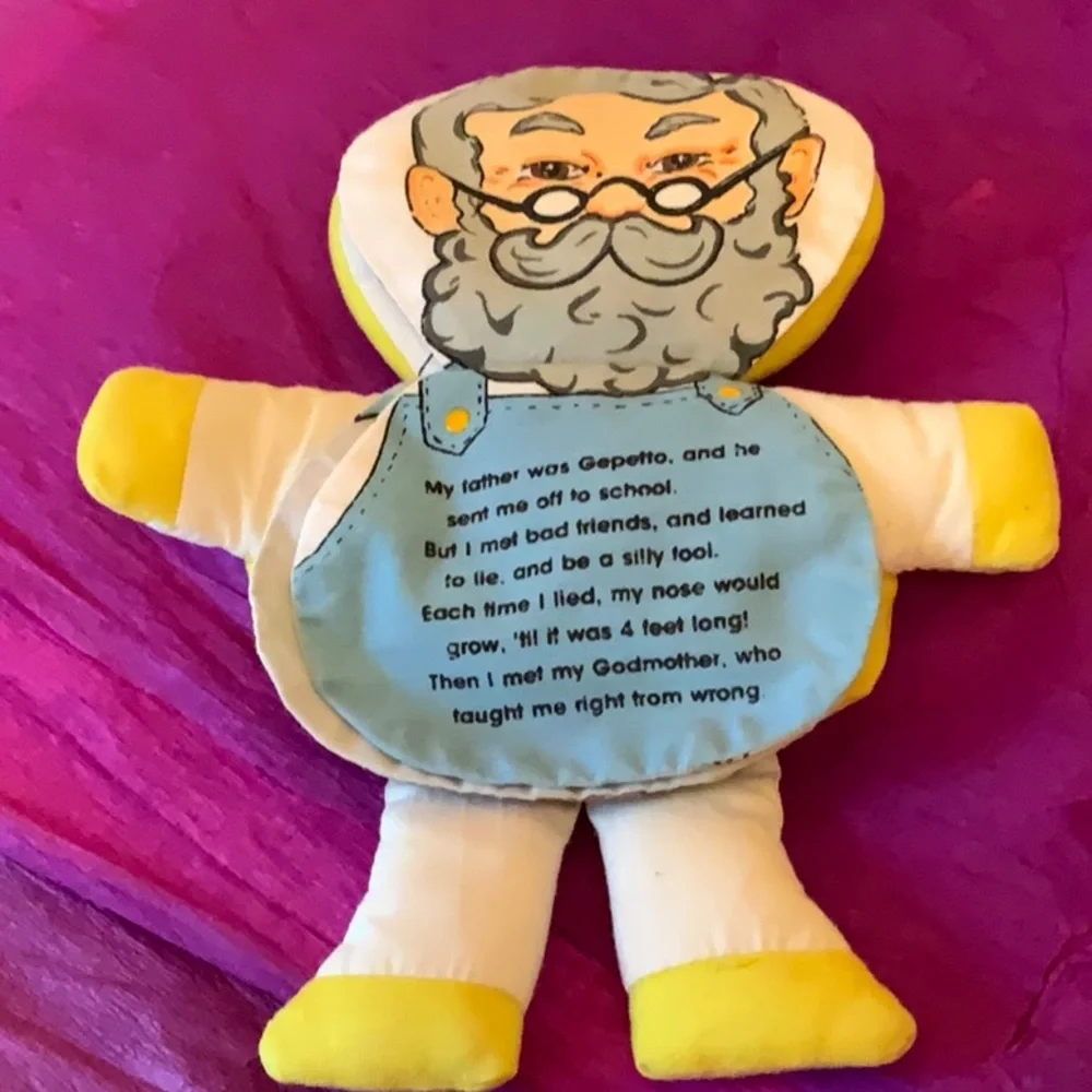 Vintage Pinocchio doll with story